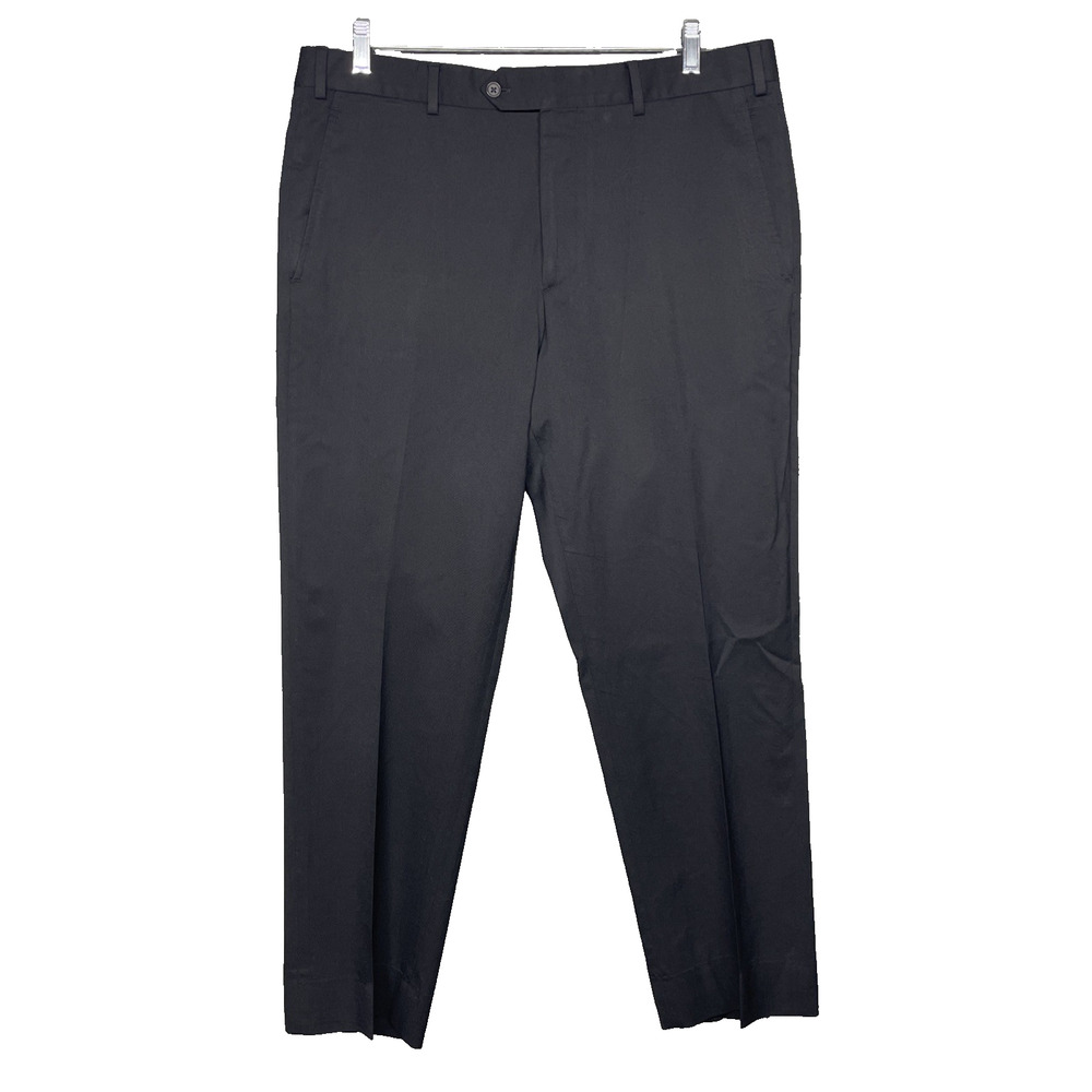 Brooks Brothers 1818 Regent Fit Wool Dress Pants W36 x 27.5 Navy Made Italy